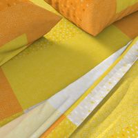 Butter Yellow and Sunny Tangerine Fat Eighth Coordinate Colors // Bright + Playful Quilting Collection with Geometric, Floral, and Botanical Motifs // Small Scale // ZirkusDesign