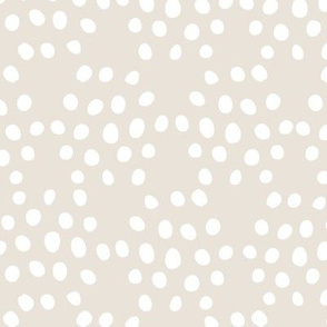 White + Cream Green Texture Dots in Hexagon Shape Fat Eighth // Bright + Playful Color with Geometric Floral and Botanical Motifs // Quilting Collection // Small Scale // ZirkusDesign // White on White