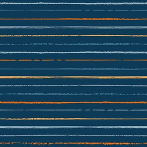 Sketchy Halloween Embroidery Textured Lines in Navy, Orange, Tangerine, Blue // Collection Coordinatecolor_Texture_Living_Coral_3_Strikes