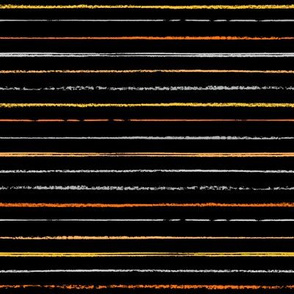 Sketchy Halloween Embroidery Textured Lines in Black, Orange, Yellow, Gray // Collection Coordinate