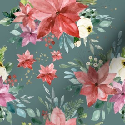 Merry Watercolor Florals // Juniper