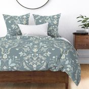 Neutral Moth Damask Large