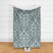 Neutral Moth Damask Large