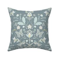 Neutral Moth Damask Medium