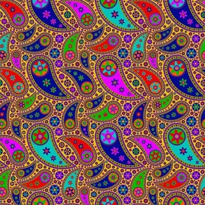 Hippie Paisley - small scale