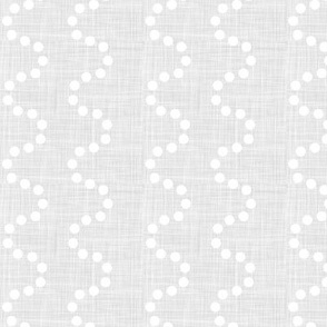 polka dot waves on soft grey texture - small