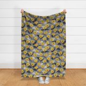 Yellow and gray floral 