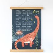 2024 Calendar, Sunday / Cosmic Brachiosaurus