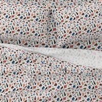 Abstract Italian Terrazzo Chic #1 - white marble (small)