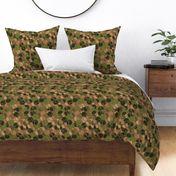 Camuflage triple hex, green pine large scale