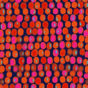 red  and pink dots
