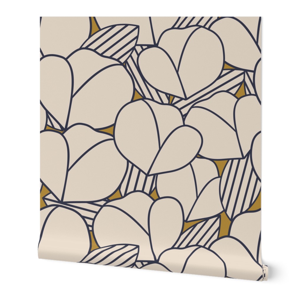 Roarin' Florals Ginger/Navy 4x4