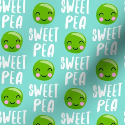 Sweet Pea - Teal- Cute Food - LAD19