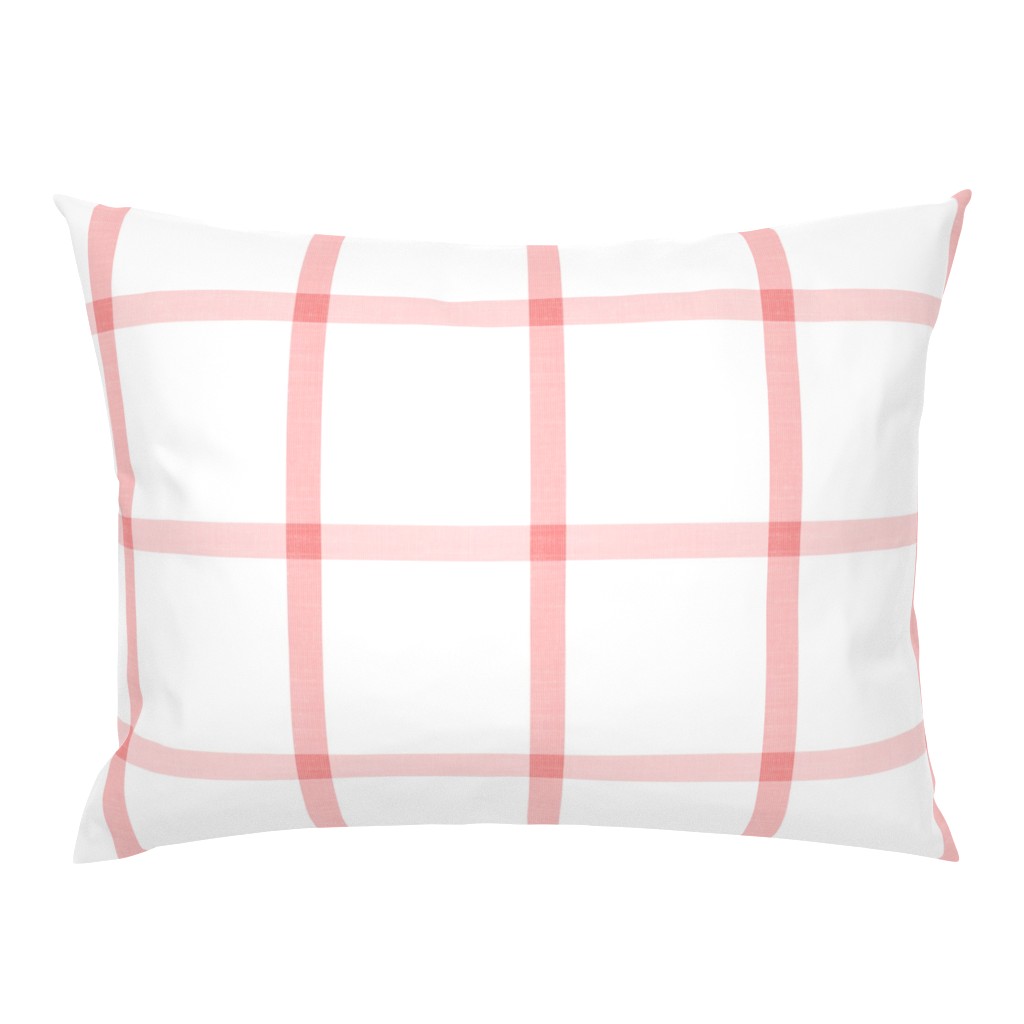 Simple Plaid Pink White