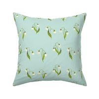 Lily Green on Seafoam // large