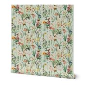 Garden Of Dragonflies, Pale Green // large
