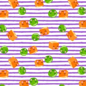 Peas and Carrots - BFF- Purple Stripes - LAD19