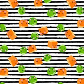 Peas and Carrots - BFF- Black Stripes - LAD19