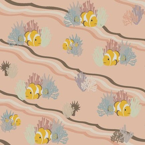 Sweet Coral Reef Dreams 4 on Peach