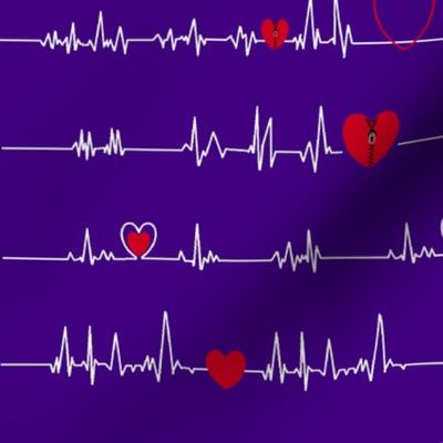 zipper open heart bypass purple