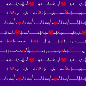 zipper open heart bypass purple