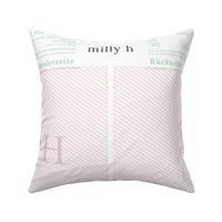milly mint monogram H bag pattern