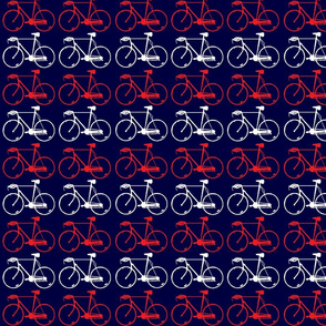 bicycles  blue white red