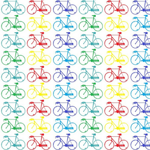 bicycles  white rainbow