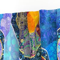 Nightscape Cosmic Quilt - Yard Design