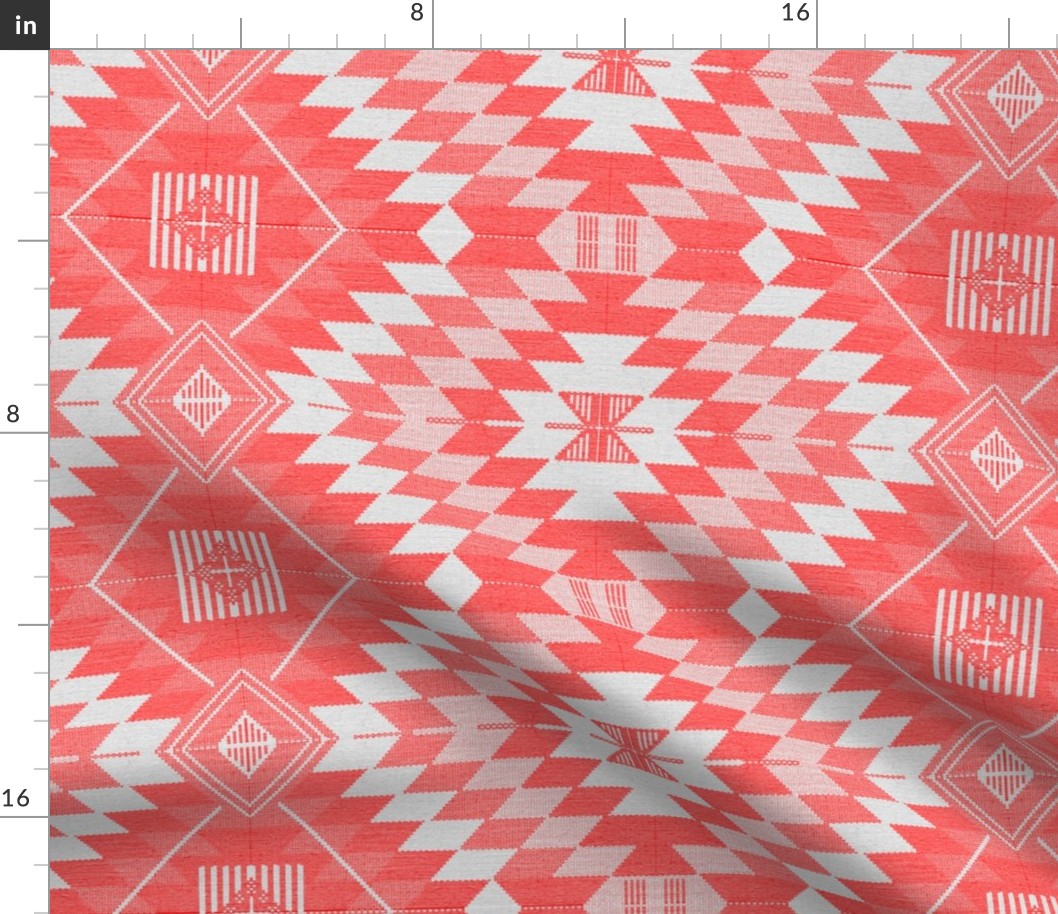 digital kilim coral