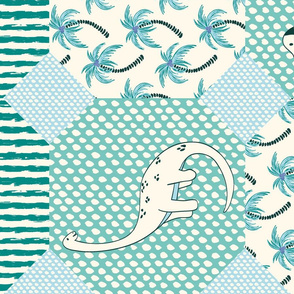 dinosaur cheater quilt