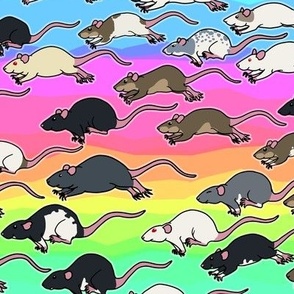 Pastel Rainbow Rats