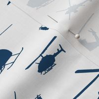 Navy Helicopter Silhouettes // Small