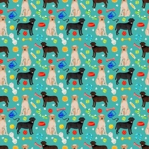 SMALL - labrador retriever toys // dog, dogs, dog fabric, black lab, yellow lab, chocolate lab, dog dog design - green