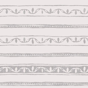 small lines and dots on cream linen