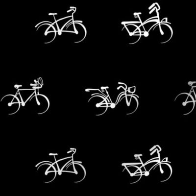 Little Vintage Bikes | White on Black