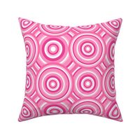Hot Pink 70's Swirl Abstract