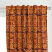 Autumn Sunset Kalidescope 1 Yard Cheater Quilt All Fall