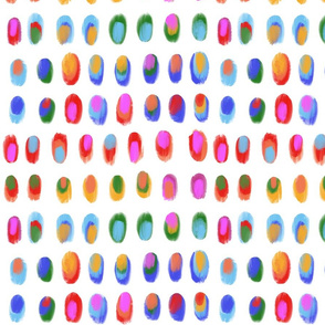 Multi-color Dots Fabric, Wallpaper and Home Decor