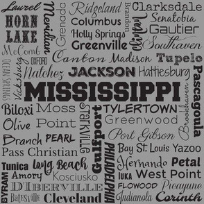 Mississippi cities, std gray