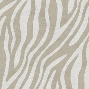 Zebra in Beige Grey