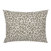 Leopard in Beige Grey Taupe