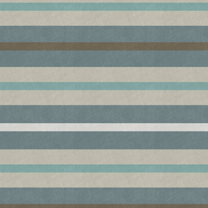 Neutral stripes with linen texture teal grey olive aqua 