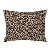 Leopard beige black rust brown