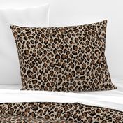 Leopard beige black rust brown