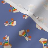 Rainbow Roller Skates - Periwinkle