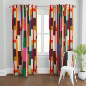 Solid Scraps Cheater Quilt Curtain Panel | Spoonflower