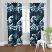 Wave of Kanagawa Cheater Quilt