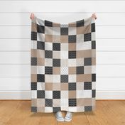 simple geometric cheater quilt 