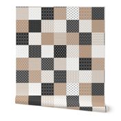 simple geometric cheater quilt 